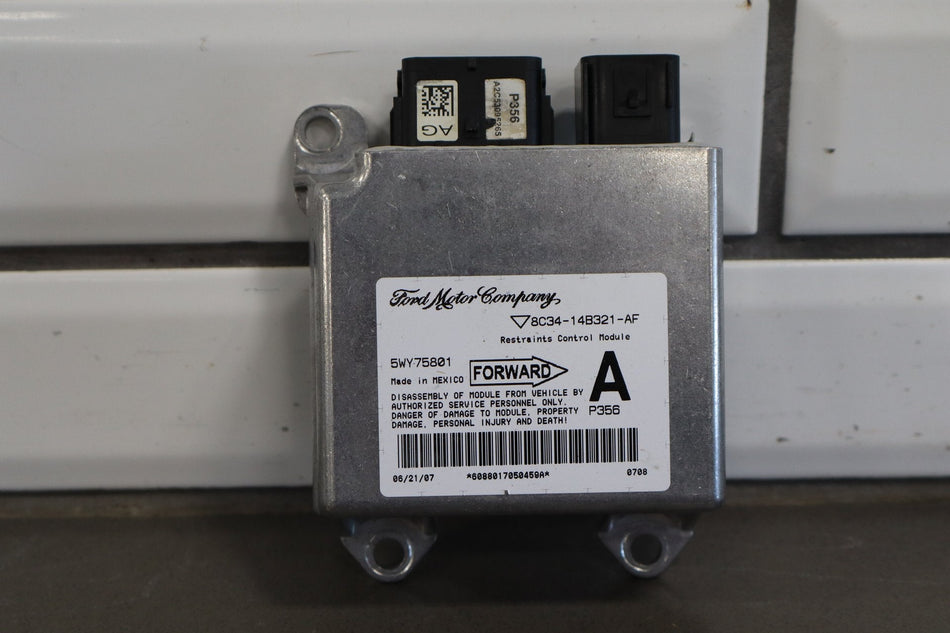 2008 Ford F-250 Super Duty Airbag SRS Module 8C34-14B321-AF