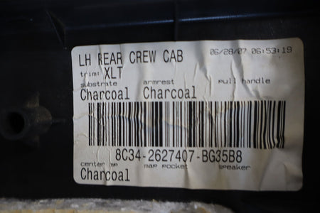2008 Ford F-250 Super Duty Crew Cab FX4 Left Rear Door Panel Black LS