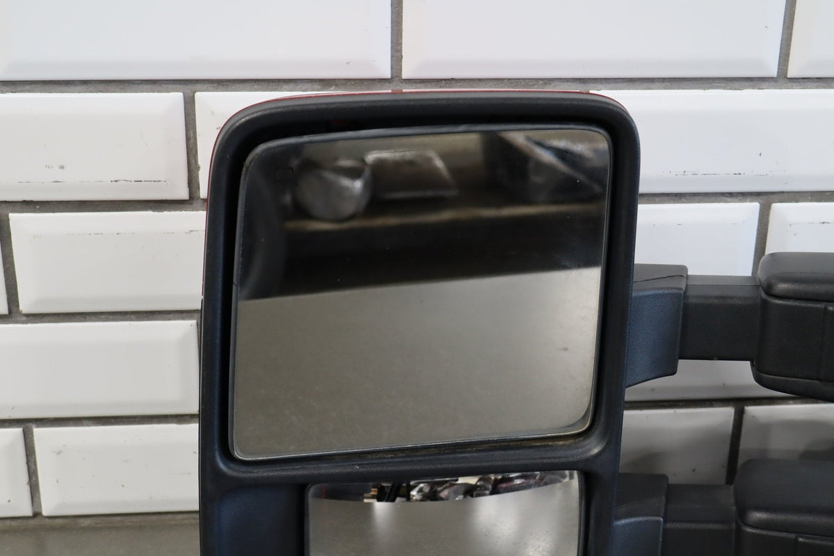 2008 Ford F-250 Super Duty Left Door Mirror Red F1 8C3Z17683DB