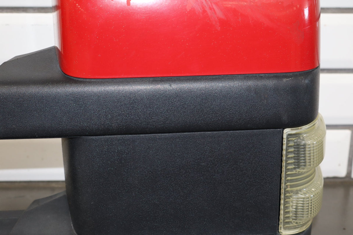 2008 Ford F-250 Super Duty Left Door Mirror Red F1 8C3Z17683DB