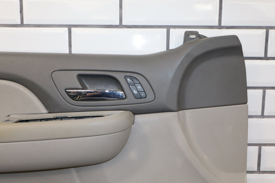 2008 GMC Sierra 2500 Left Front Door Trim Panel Light Titanium 833