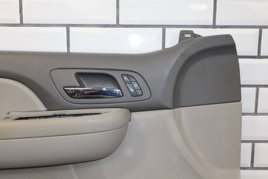 2008 GMC Sierra 2500 Left Front Door Trim Panel Light Titanium 833