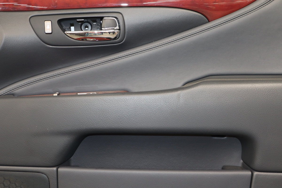 2008 Lexus LS460 Right Front Door Trim Panel Black 20
