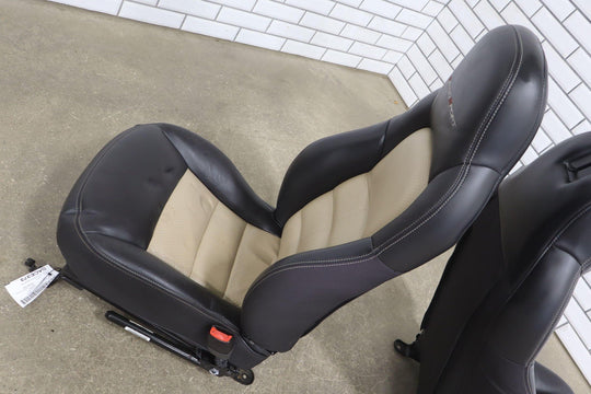 2009 - 2011 C6 Corvette Pair Grand Sport Memory Leather Bucket Seats