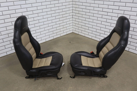2009 - 2011 C6 Corvette Pair Grand Sport Memory Leather Bucket Seats