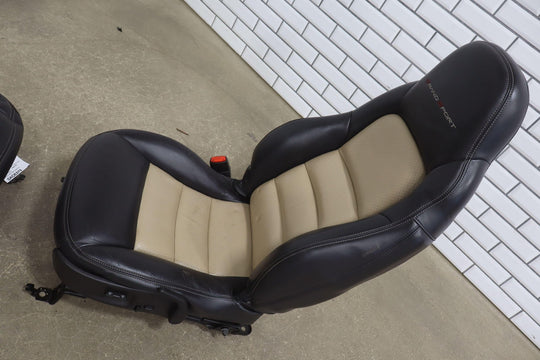 2009 - 2011 C6 Corvette Pair Grand Sport Memory Leather Bucket Seats