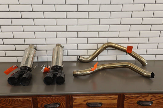 2009 - 2013 C6 Corvette Mid - America Motorworks MAM Quad Power Axle - Back Mufflers