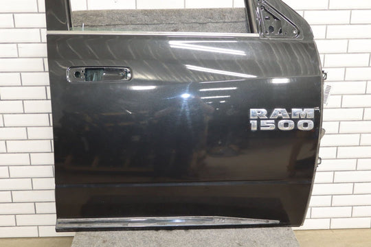 2009 - 2023 Ram 1500 Right Front Door Black PXR 55277474AB