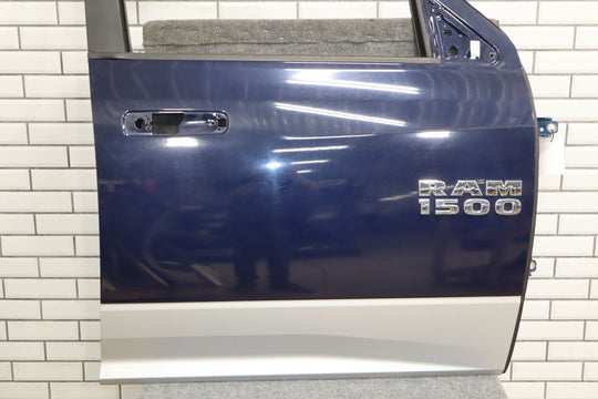 2009 - 2023 Ram 1500 Right Front Door Blue PBU 55277474AB