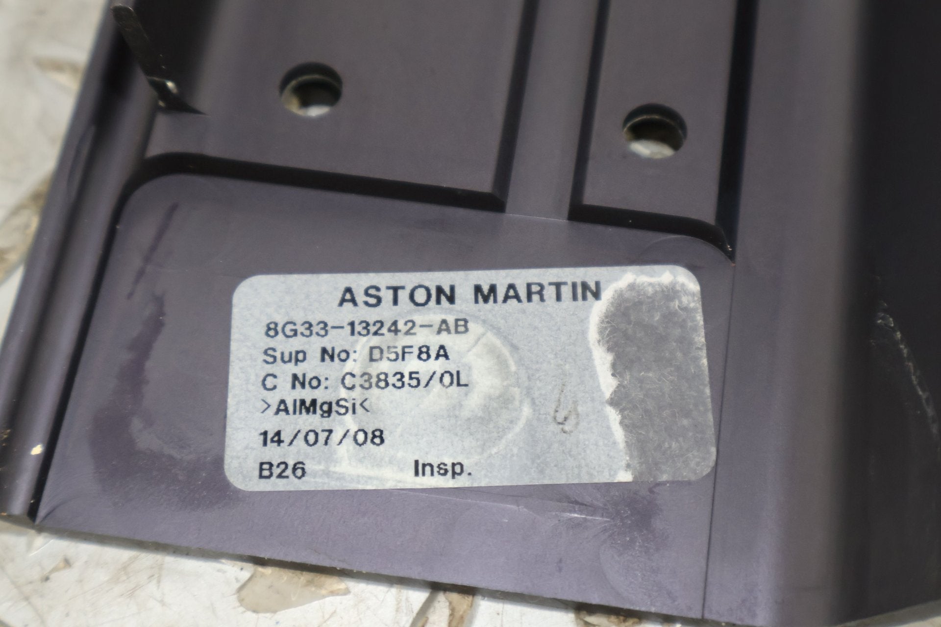 2009 ASTON- Sill Plates