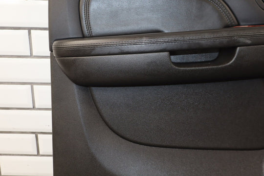 2009 Cadillac Escalade ESV Left Rear Door Panel Ebony 194