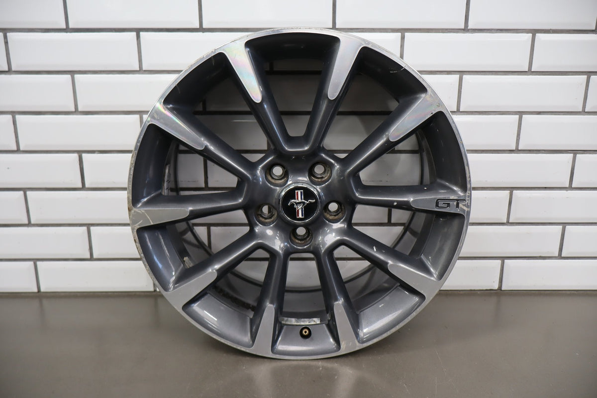 2010-14 Ford Mustang GT 19x8.5 10 Spoke Wheel Gray Machined