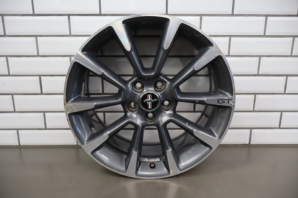 2010-14 Ford Mustang GT 19x8.5 10 Spoke Wheel Gray Machined