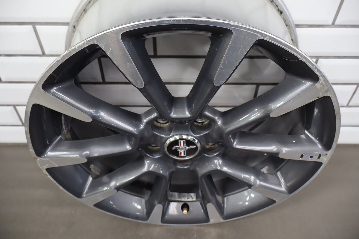 2010-14 Ford Mustang GT 19x8.5 10 Spoke Wheel Gray Machined