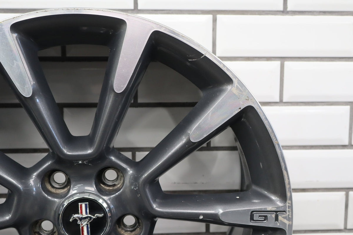 2010-14 Ford Mustang GT 19x8.5 10 Spoke Wheel Gray Machined