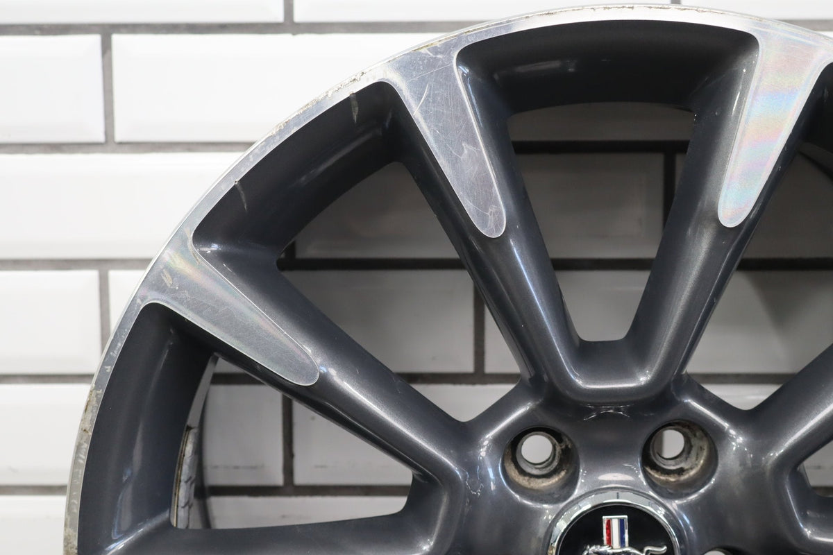 2010-14 Ford Mustang GT 19x8.5 10 Spoke Wheel Gray Machined