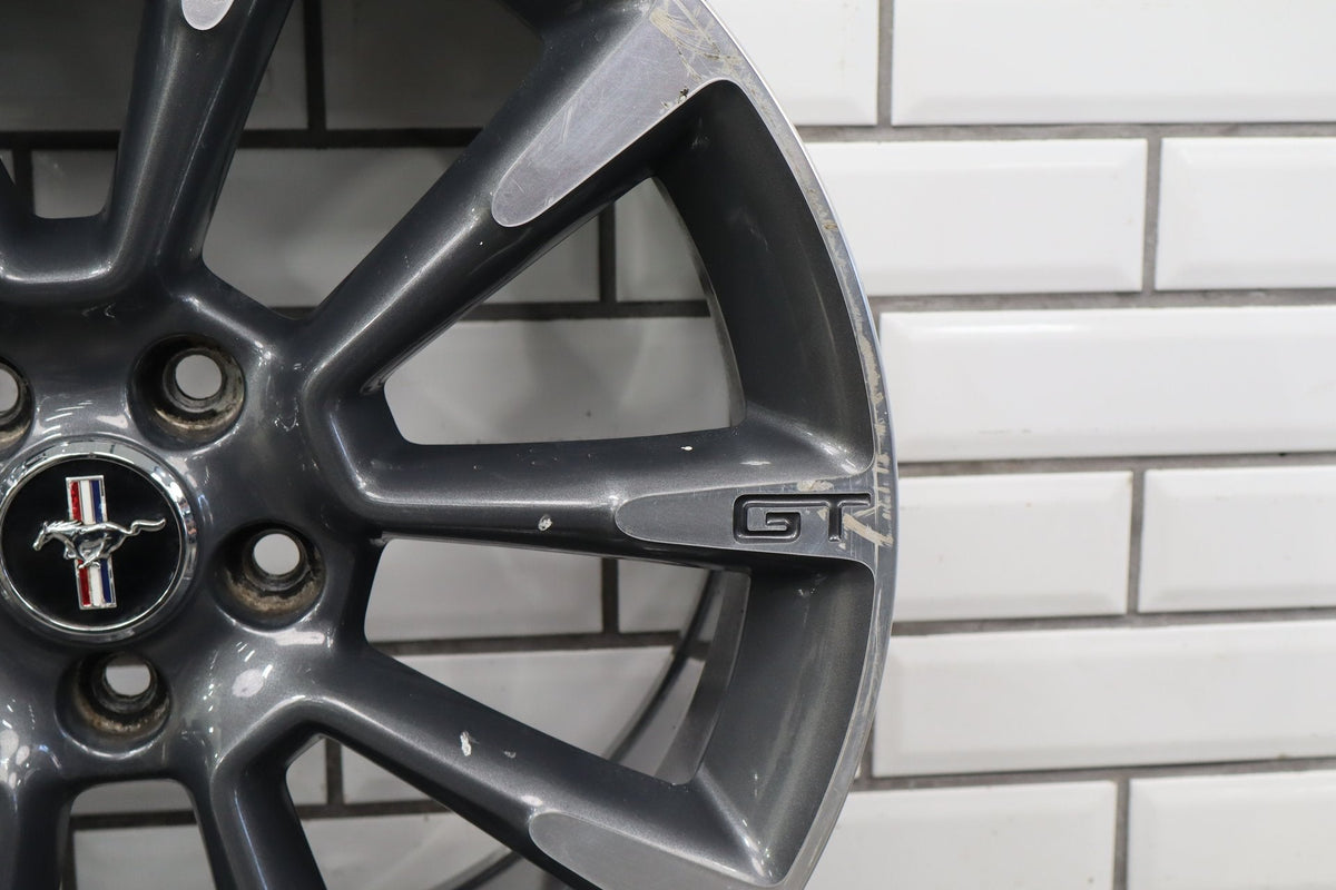 2010-14 Ford Mustang GT 19x8.5 10 Spoke Wheel Gray Machined