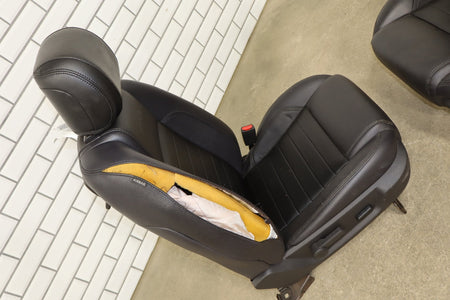 2010-14 Ford Mustang GT CS Coupe Leather Seat Set Charcoal