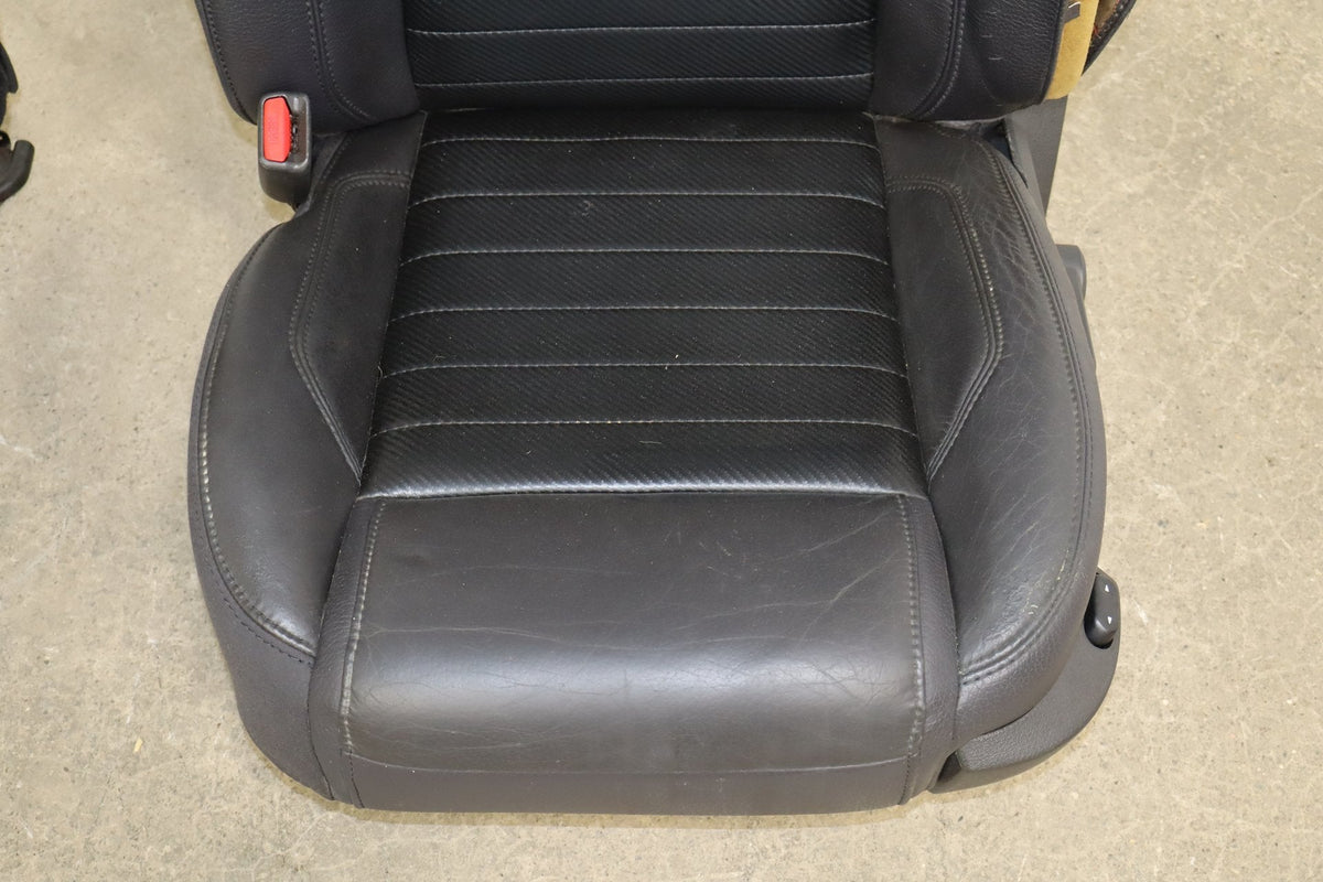 2010-14 Ford Mustang GT CS Coupe Leather Seat Set Charcoal