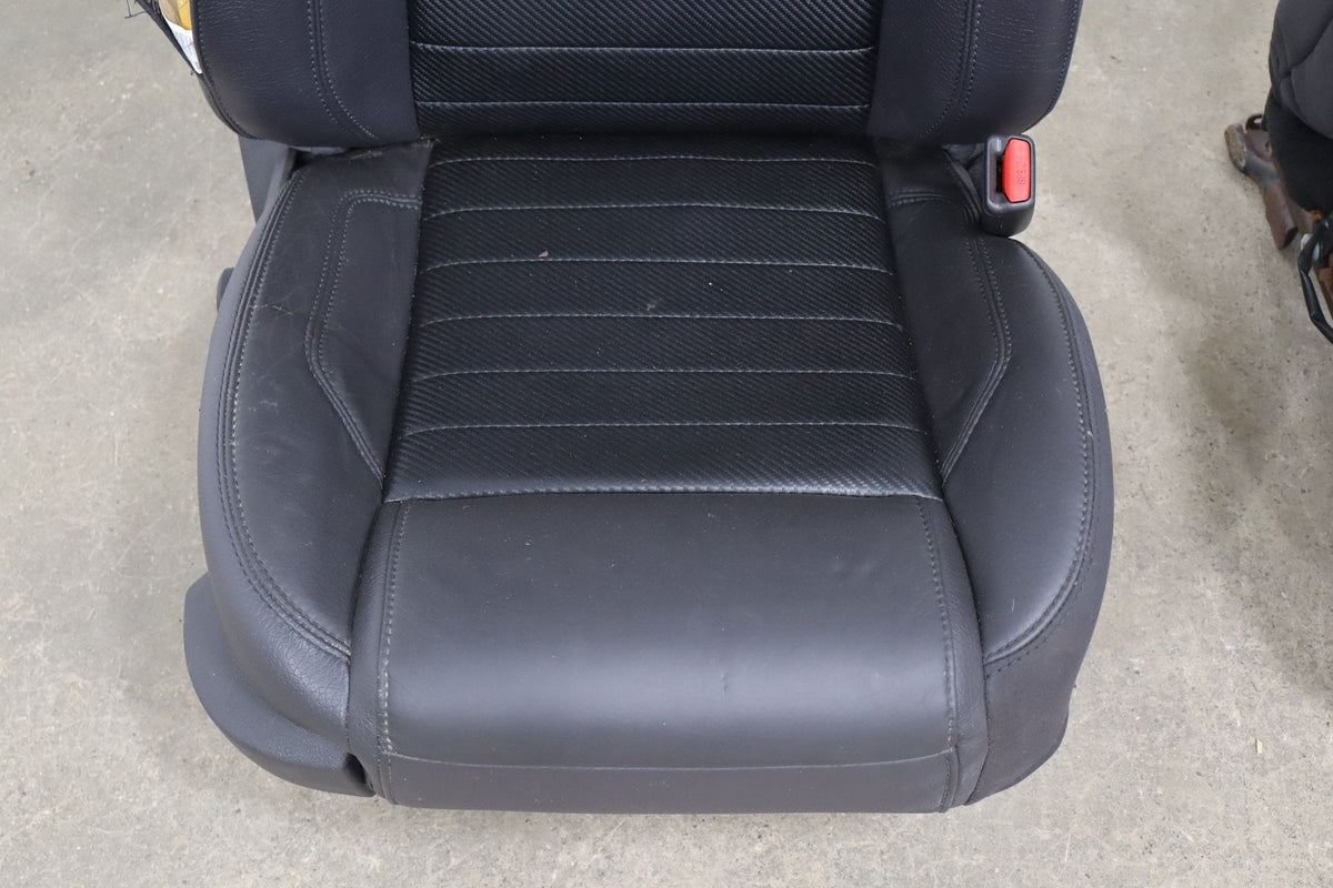 2010-14 Ford Mustang GT CS Coupe Leather Seat Set Charcoal