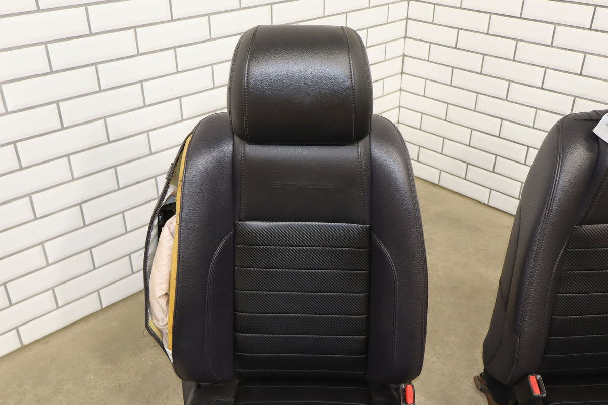 2010-14 Ford Mustang GT CS Coupe Leather Seat Set Charcoal