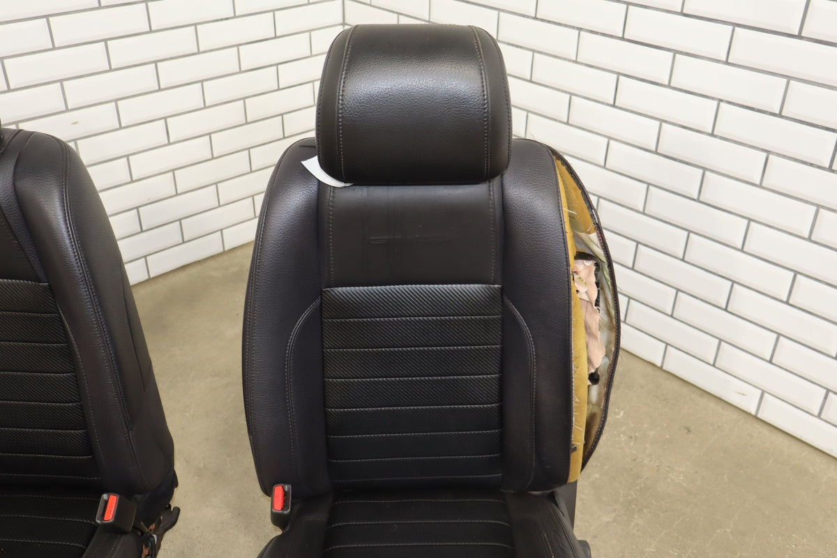 2010-14 Ford Mustang GT CS Coupe Leather Seat Set Charcoal