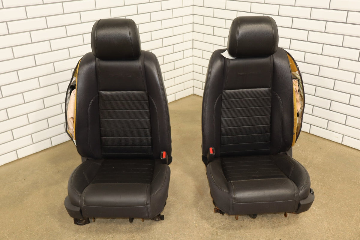 2010-14 Ford Mustang GT CS Coupe Leather Seat Set Charcoal