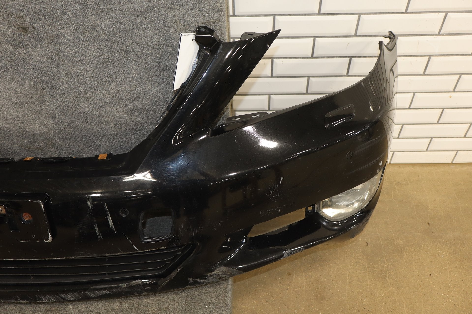 2010-2012 Lexus LS460 Front Bumper Obsidian Black 212 | Damaged