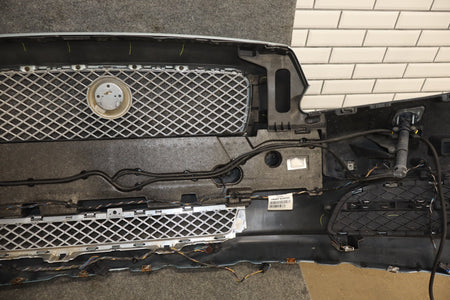 2010-2013 Jaguar XJ L Portfolio Front Bumper Rhodium Silver RDSL