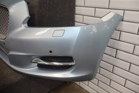 2010-2013 Jaguar XJ L Portfolio Front Bumper Rhodium Silver RDSL