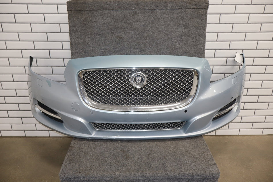 2010-2013 Jaguar XJ L Portfolio Front Bumper Rhodium Silver RDSL