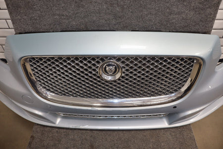 2010-2013 Jaguar XJ L Portfolio Front Bumper Rhodium Silver RDSL