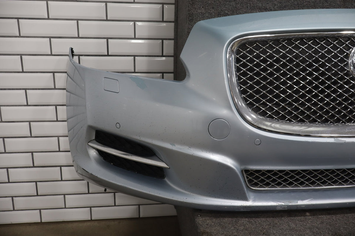 2010-2013 Jaguar XJ L Portfolio Front Bumper Rhodium Silver RDSL
