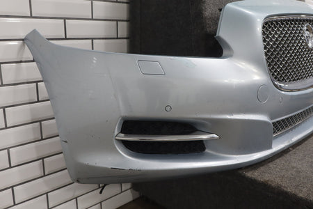 2010-2013 Jaguar XJ L Portfolio Front Bumper Rhodium Silver RDSL