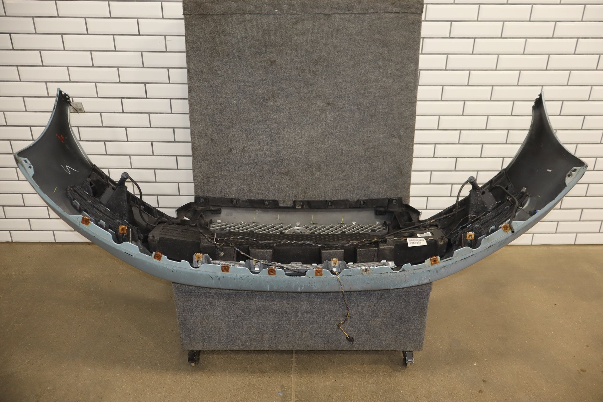 2010-2013 Jaguar XJ L Portfolio Front Bumper Rhodium Silver RDSL