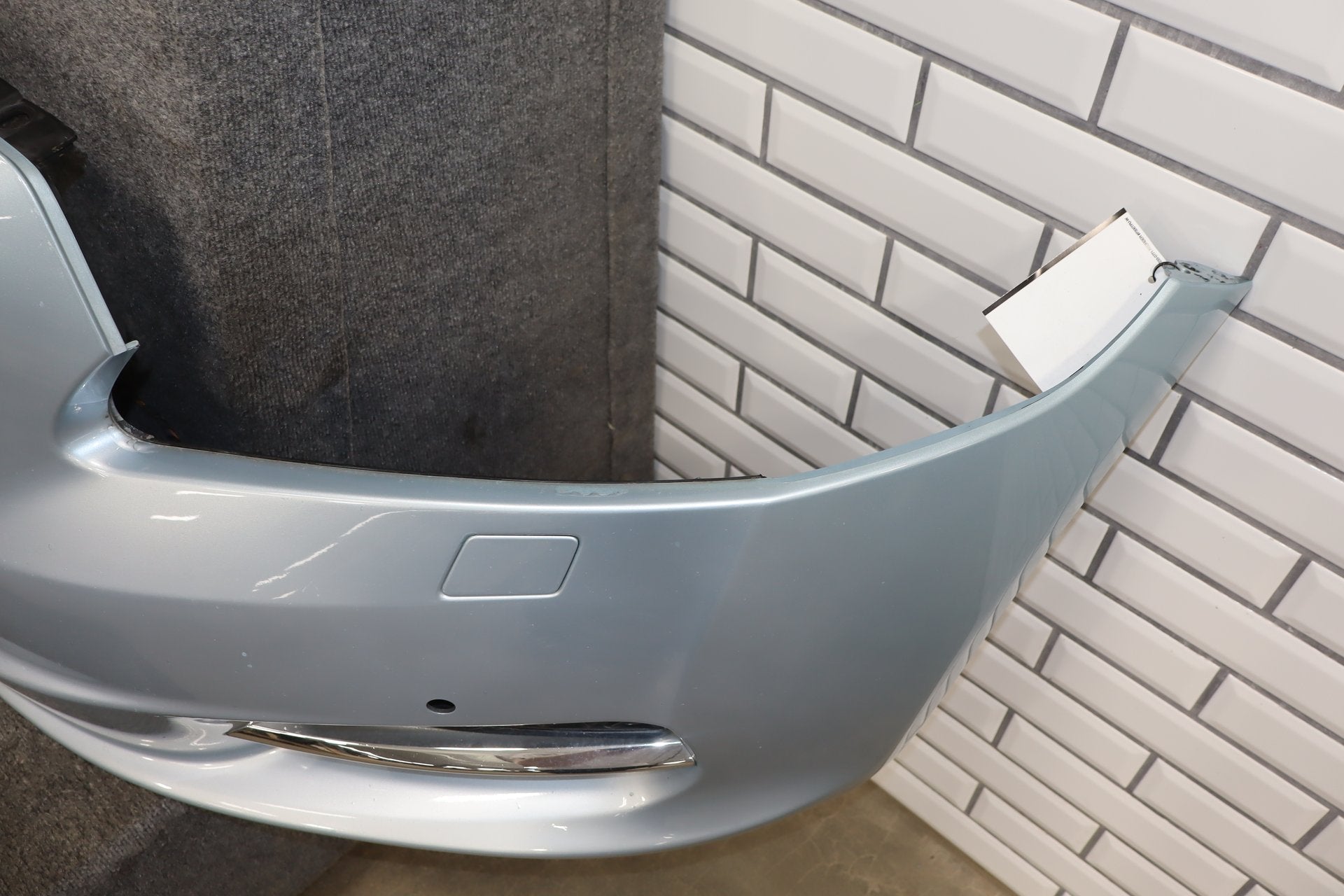 2010-2013 Jaguar XJ L Portfolio Front Bumper Rhodium Silver RDSL