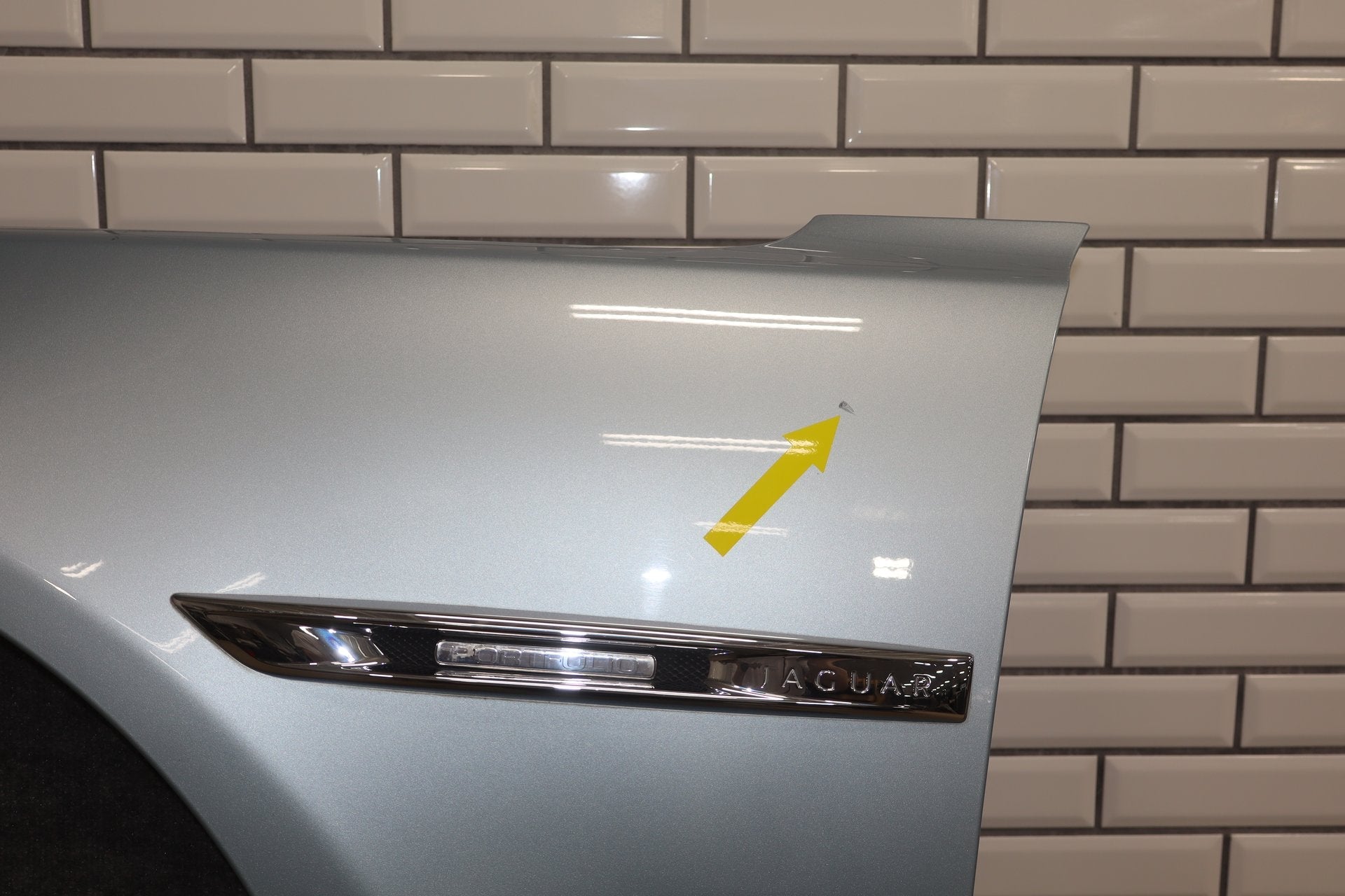 2010-2013 Jaguar XJ L Portfolio Left Fender Rhodium Silver RDSL
