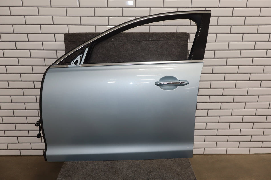 2010-2013 Jaguar XJ L Portfolio Left Front Door Rhodium Silver RDSL