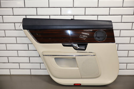 2010-2013 Jaguar XJ L Portfolio Left Rear Door Panel Ivory IVNA