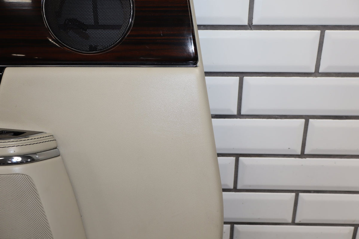 2010-2013 Jaguar XJ L Portfolio Left Rear Door Panel Ivory IVNA