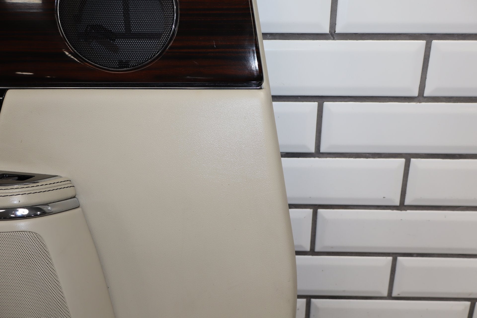 2010-2013 Jaguar XJ L Portfolio Left Rear Door Panel Ivory IVNA
