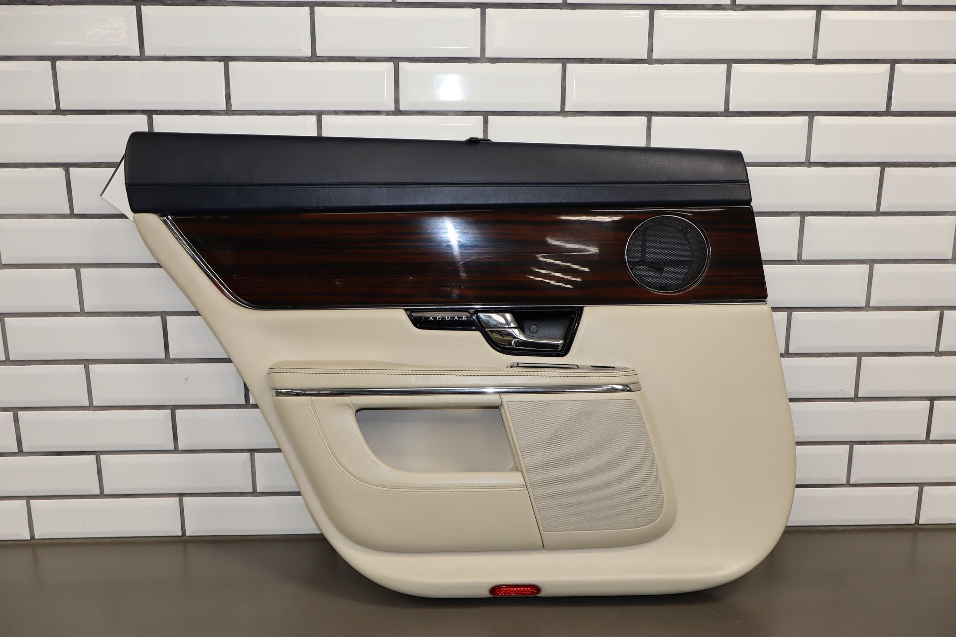 2010-2013 Jaguar XJ L Portfolio Left Rear Door Panel Ivory IVNA