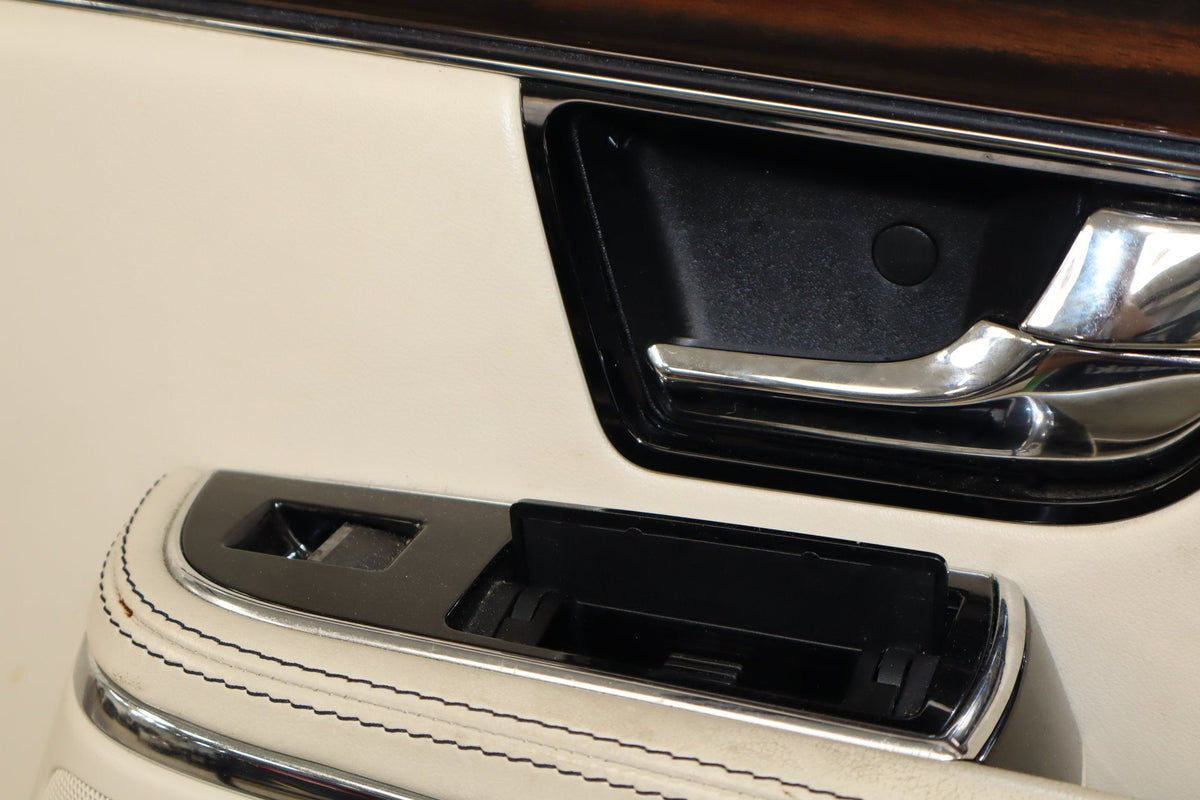 2010-2013 Jaguar XJ L Portfolio Right Rear Door Panel Ivory IVNA