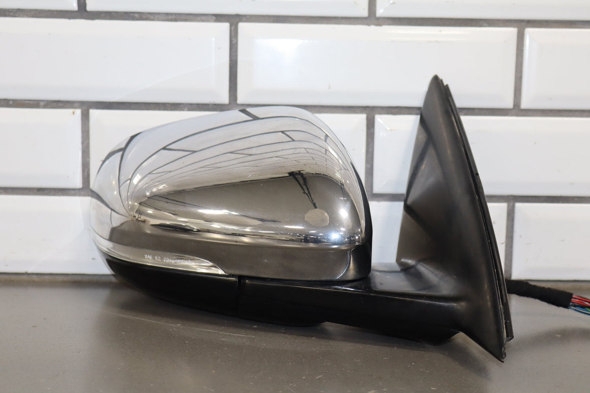 2010-2013 Jaguar XJ Right Door Mirror Rhodium Silver RDSL