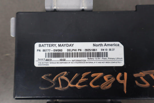 2010 - 2013 Lexus GX460 Mayday Battery Control Module