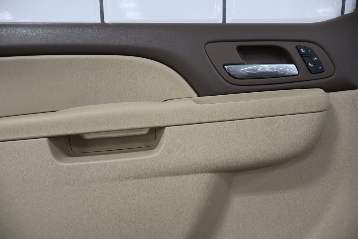 2010-2014 Suburban Tahoe LH Driver Front Door Interior Trim Panel Cashmere