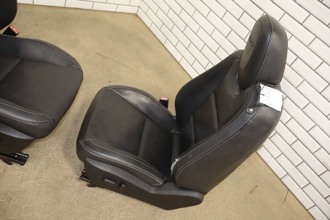 2010 - 2015 Chevrolet Camaro SS Convertible Leather Seats Set Black Heated