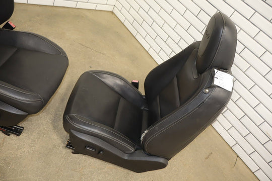2010 - 2015 Chevrolet Camaro SS Convertible Leather Seats Set Black Heated