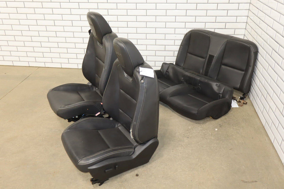 2010 - 2015 Chevrolet Camaro SS Convertible Leather Seats Set Black Heated