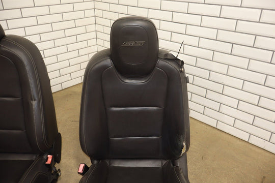 2010 - 2015 Chevrolet Camaro SS Convertible Leather Seats Set Black Heated